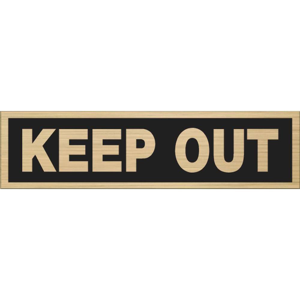 Hillman 2 in. x 8 in. Plastic Keep Out Sign 848595.0 - The Home Depot