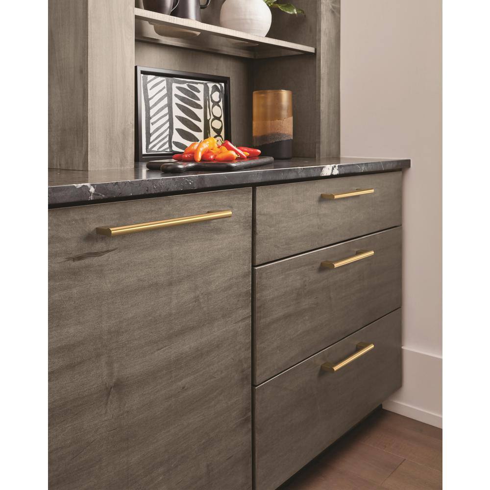 Champagne Bronze 8-13/16" Modern Bar Cabinet Pull