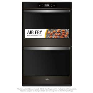 30 in. Smart Double Electric Wall Oven with Air Fry, When Connected in Fingerprint Resistant Black Stainless Steel