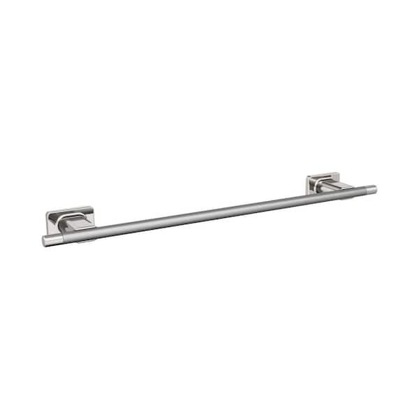 Amerock Esquire 18 in. (457 mm) L Towel Bar in Polished Nickel/Stainless Steel