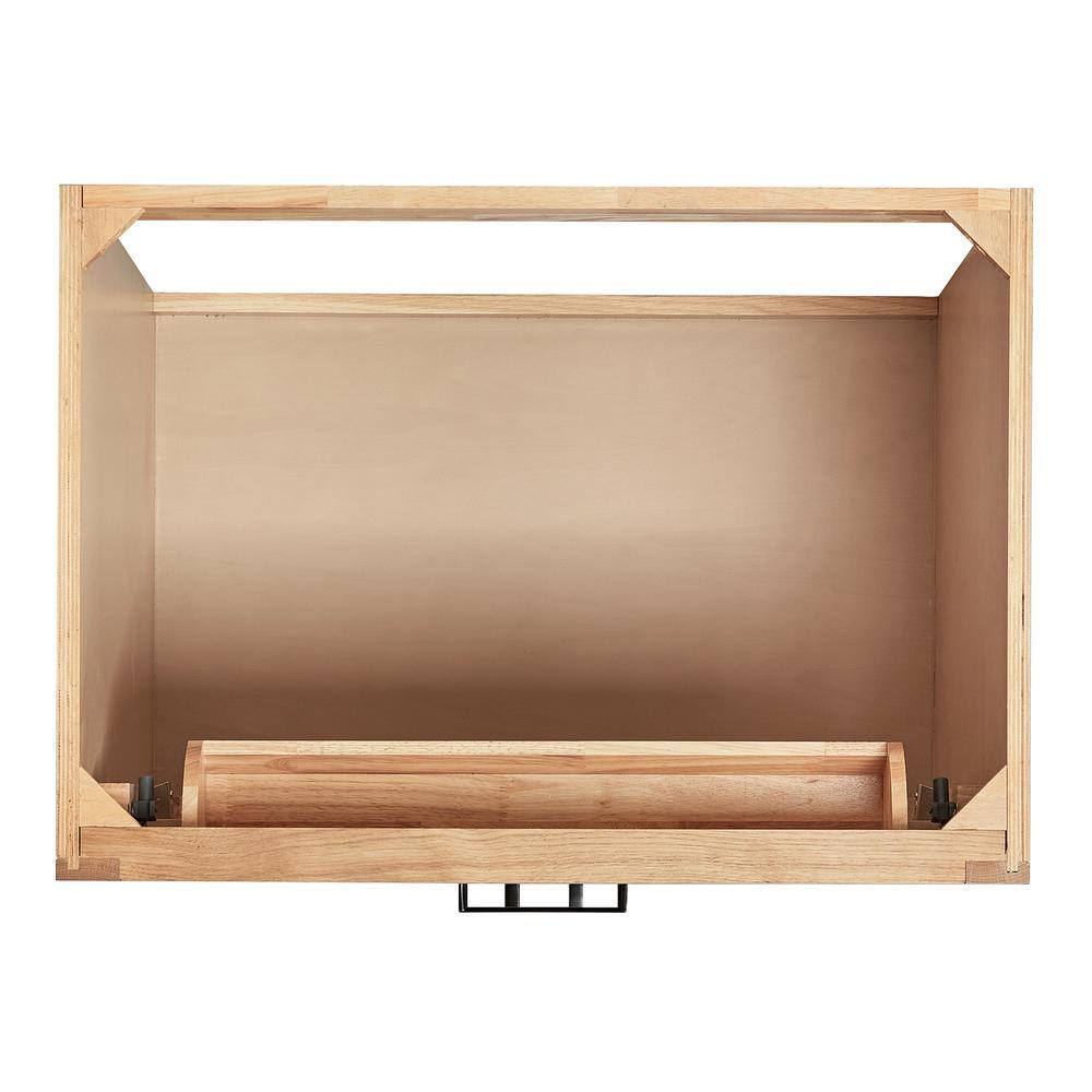 Hepburn 31" Oak Single Sink Vanity with Carrara Marble Top