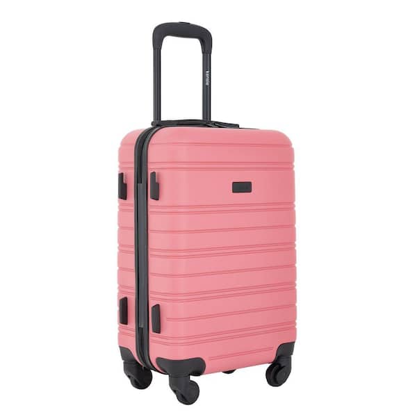Kensie 20 in. Flowering Ginger Rolling Hard Case Carry-on with