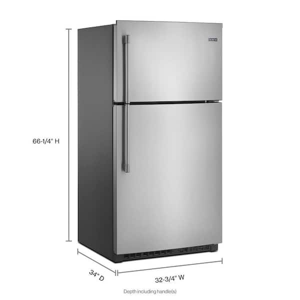 Samsung 21 Cu. ft. Capacity Top Freezer Refrigerator with FlexZone and Automatic Ice Maker - Stainless Steel