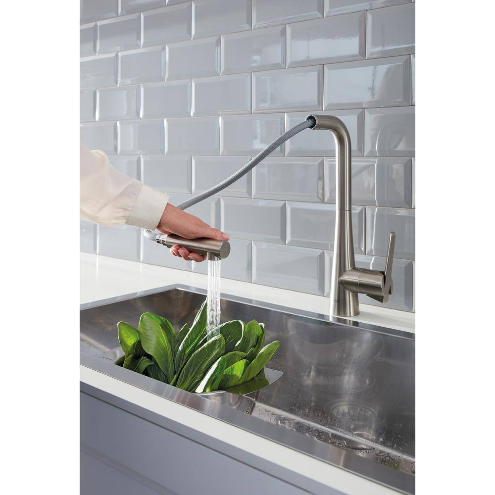 Stainless Steel Modern Pull-Out Spray Kitchen Faucet