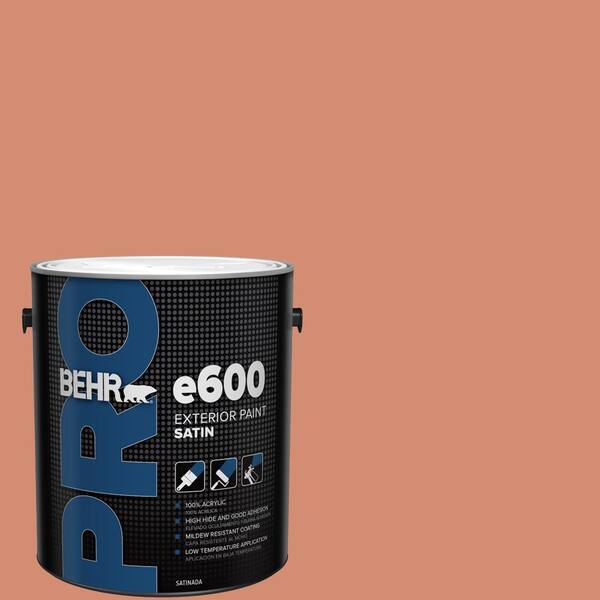 1 gal. #220D-5 Nectarina Satin Exterior Paint