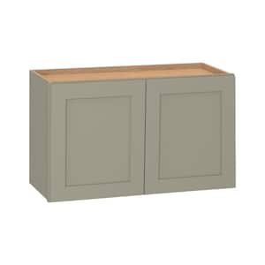 Westfield Dusk Gray Shaker Stock Assembled Wall Kitchen Cabinet (30 in. W x 12 in. D x 18 in. H)