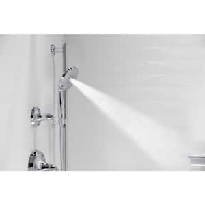 Forte Rite-Temp 1-Handle Wall-Mount Tub and Shower Faucet Trim Kit in Polished Chrome (Valve not included)
