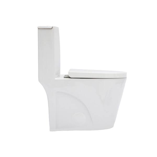 cadeninc One Piece 1.1/1.6 GPF Dual Flush Elongated Toilet with
