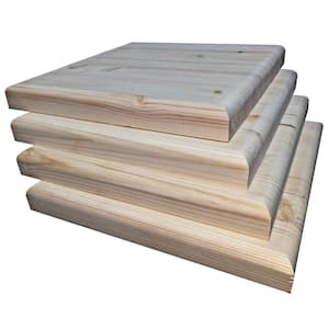 1 in. x 1 ft. x 1 ft. Allwood Pine Project Panel with Routed Edges on 1 Face (4-Pack)