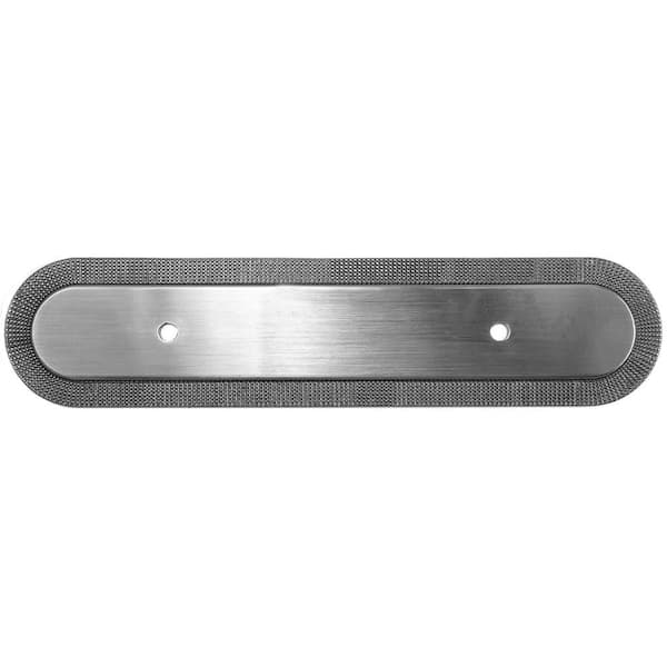 MNG Hardware Vanilla 3 in. Satin Antique Nickel Round Guerlain Backplate with 6 in.