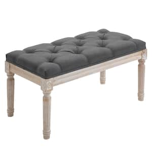 Grey Vintage Ottoman