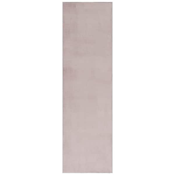 Loft Taupe 2 ft. x 7 ft. Machine Washable Modern Solid Runner Rug