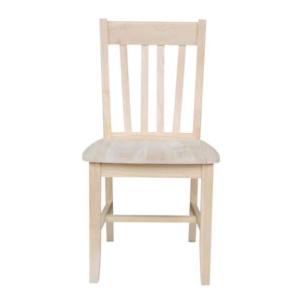 International Concepts Unfinished Wood Dining Chair (Set of 2)