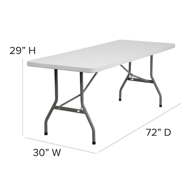 72'' Plastic Rectangular Portable Folding newest Table