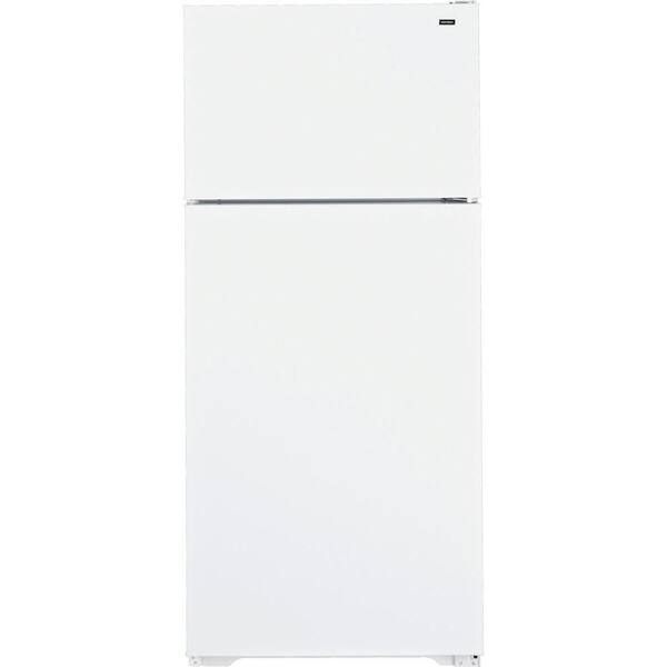 Unbranded 28 in. W 16.5 cu. ft. Top Freezer Refrigerator in White