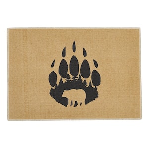 Brown Bear Paw 2 ft. x 3 ft. Area Rug