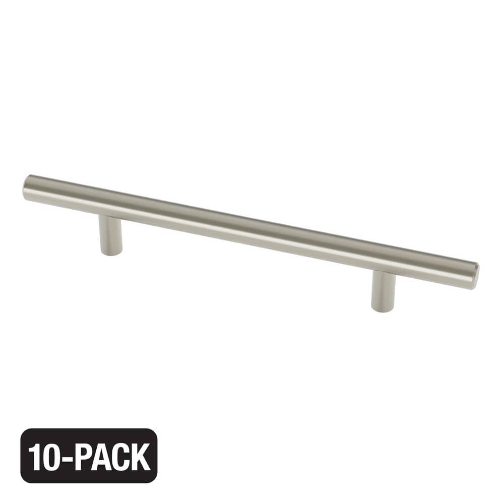 10-Pack Hollis 5-1/16 in. (128 mm) Modern Brushed Nickel Cabinet Bar Pulls price history on PriceWatchPro