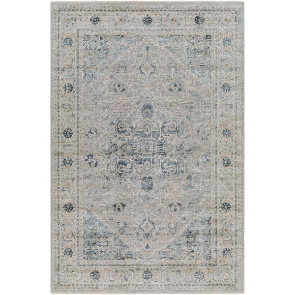 Leiah Blue Traditional 12 ft. x 15 ft. Indoor Area Rug