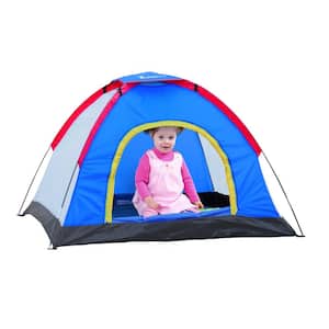 6 ft. x 5 ft. 2-Person Kids Classic Dome Tent for Indoor or Outdoor Use Removal Fly Easy To Set Up