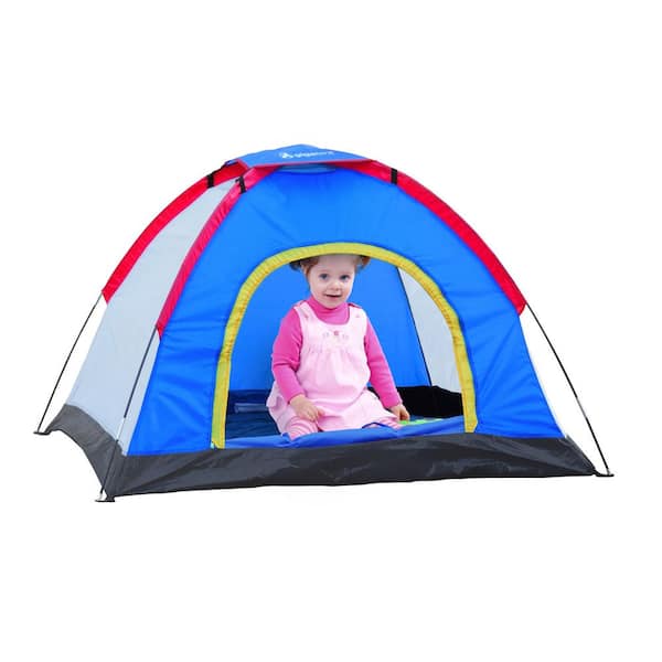 GigaTent 6 ft. x 5 ft. 2-Person Kids Classic Dome Tent for Indoor or Outdoor Use Removal Fly Easy To Set Up