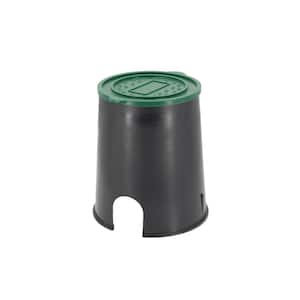 7 in. Round Irrigation Ground Valve Box and Lid Combo