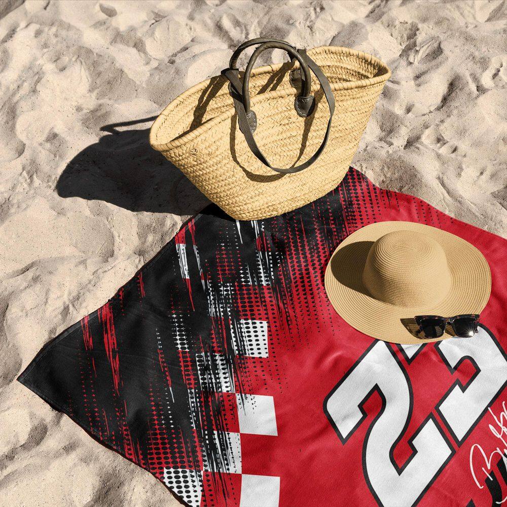 "NASCAR Bubba Wallace Simple Speed Graphic 30"" x 60"" Beach Towel Cotton/Polyester Blend" price history on PriceWatchPro