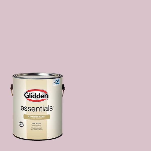 Glidden Essentials 1 gal. PPG1046-3 Old Mission Pink Flat Exterior Paint