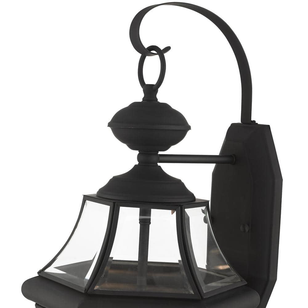 Georgetown Black Bronze 2-Light Outdoor Wall Lantern