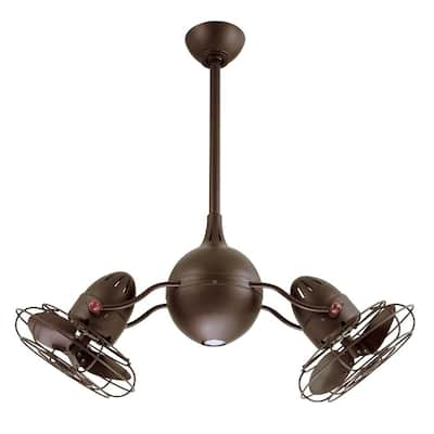 Dual Ceiling Fans With Lights, Dual Head Ceiling Fan