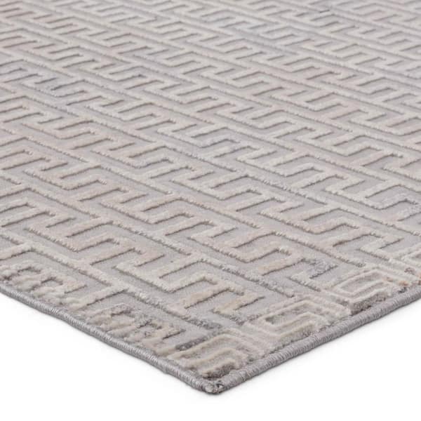 Deena Gray 6 ft. 7 in. x 9 ft. 6 in. Geometric Area Rug
