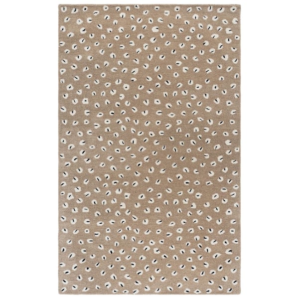 Fifth Avenue 5 ft. x 8 ft. Beige/Ivory Spotted Area Rug