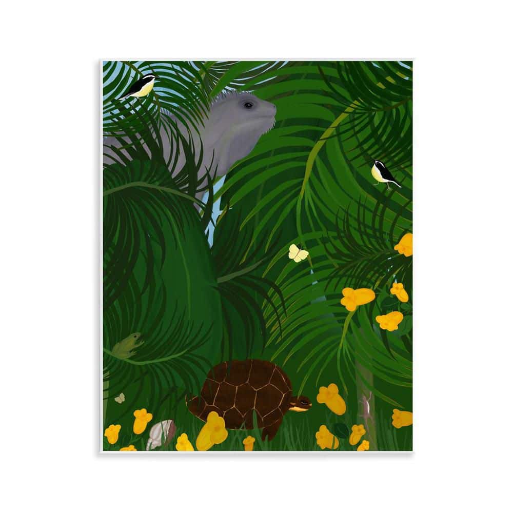 Island Life Animals by Michelle Ingari Designs Unframed Animal Graphic Art Print 14 in. x 11 in. price history on PriceWatchPro
