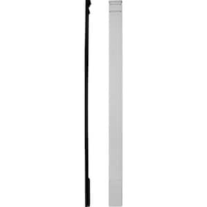 7 in. x 2-1/4 in. x 108 in. Pilaster Fluted Moulding