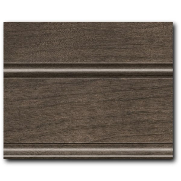 4 in. x 3 in. Finish Chip Cabinet Color Sample in Cannon Grey Cherry