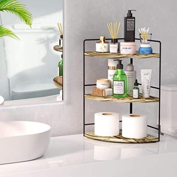 Dyiom 3-Tier Bathroom Organizer Countertop, Corner Bathroom