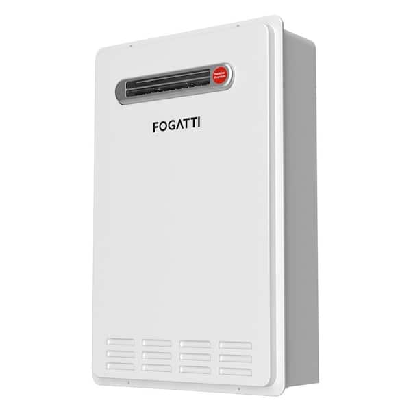 FOGATTI Instagas Premium PM180SAW 8.1 GPM 180,000 BTU Residential Propane Gas Tankless Water Heater, Outdoor White