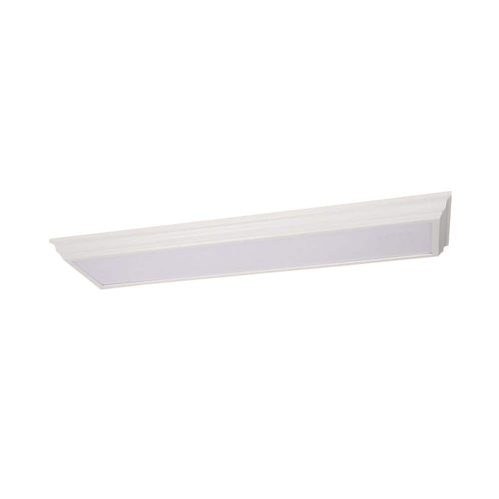 White Glass LED Indoor/Outdoor Flush Mount Light