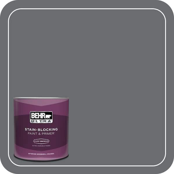 BEHR ULTRA 1 qt. #PPF-49 Platinum Gray Extra Durable Eggshell Enamel Interior Paint & Primer