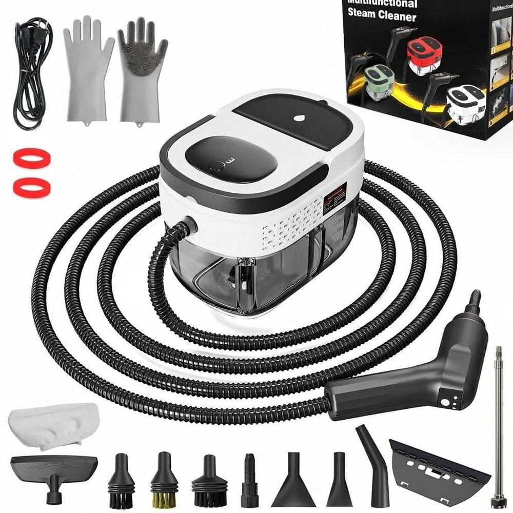 2500W Corded Steam Cleaner for Home, Car, Furniture with Adjustable Steam Power, 1.6L Tank, 15-Piece Accessory Kit price history on PriceWatchPro
