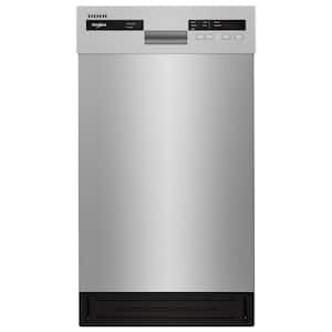 18 in. Monochromatic Stainless Steel Front Control Built-In Compact Dishwasher with Stainless Steel Tub, 50 dBA