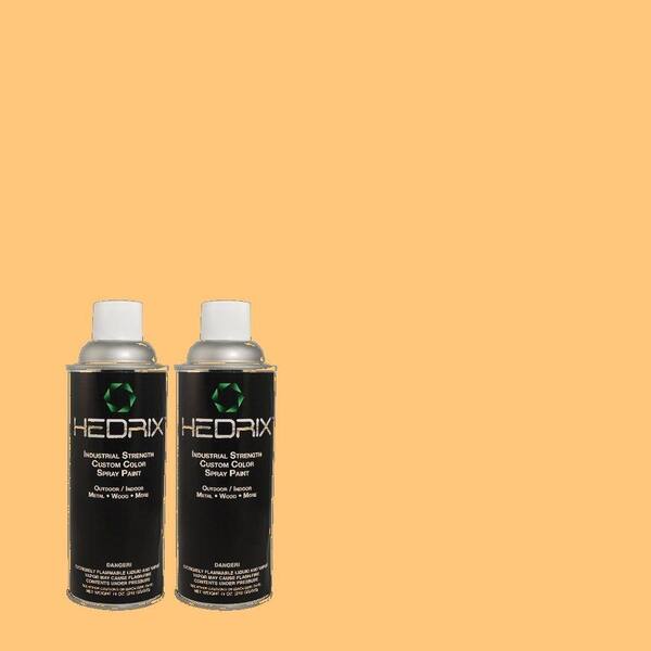 Hedrix 11 oz. Match of 1A15-4 Mandarin Mousse Semi-Gloss Custom Spray Paint (2-Pack)