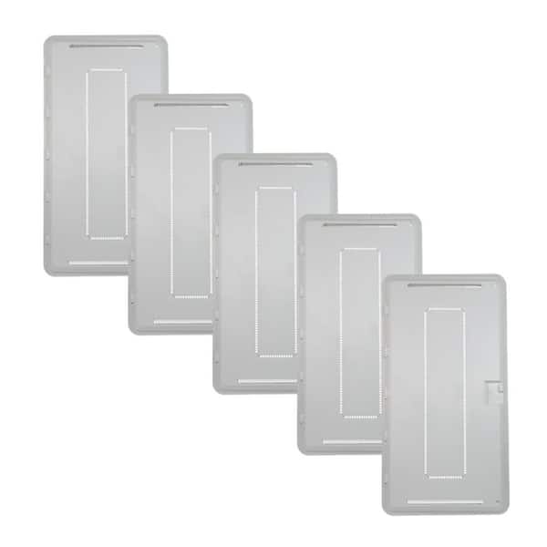 On-Q 30-inch Wi-Fi Ready Structured Media Plastic Hinged Door with Trim Ring, No Enclosure, 5-Pack
