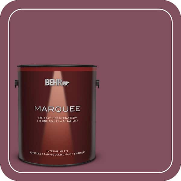 BEHR MARQUEE 1 gal. #T17-14 Artful Magenta Matte Interior Paint & Primer