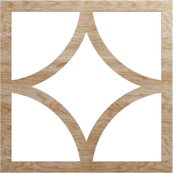 Ekena Millwork 0.25 in. x 12.75 in. x 20 in. Wood Medallion Moulding