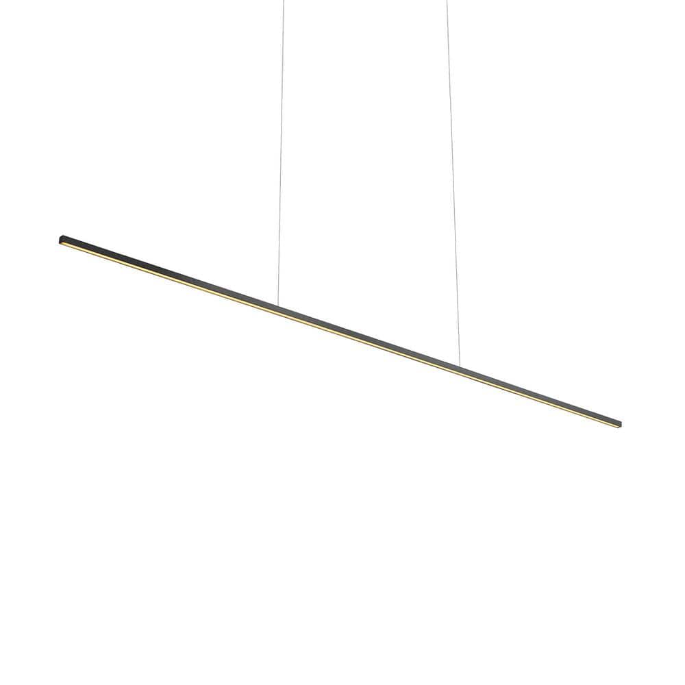 Vega Minor Black Aluminum LED Linear Pendant Light