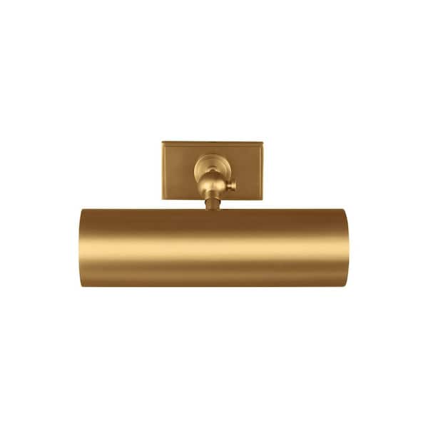 Kenyon 10 in. W x 2.5 in. H 1-Light Burnished Brass Picture Light