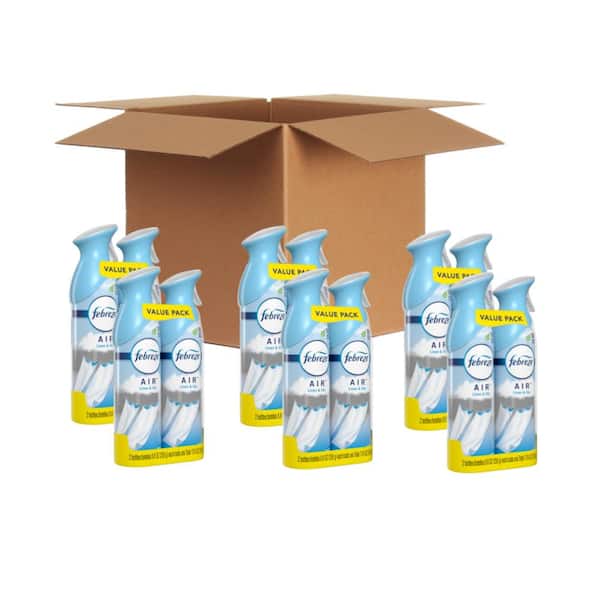 Febreze AIR, Ocean, 17.6 oz Aerosol Spray, 2/Pack, 6 Packs/Carton