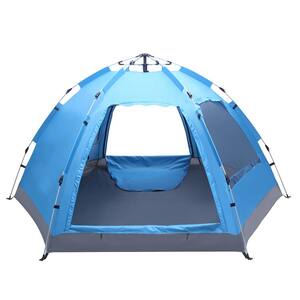 3 To 4 Person Automatic Family Camp Tent Instant Pop Up Waterproof for Camping Hiking Travel