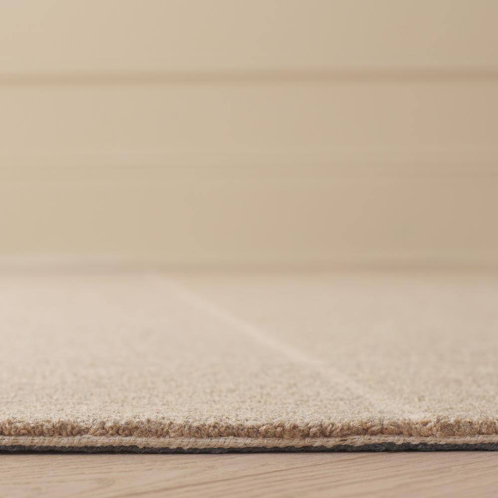 Ivory Hand-Tufted Wool and Synthetic Area Rug, 3' x 5'