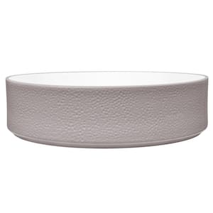 Colortex Stone Taupe 10 in., 67 fl. oz. Porcelain Serving Bowl